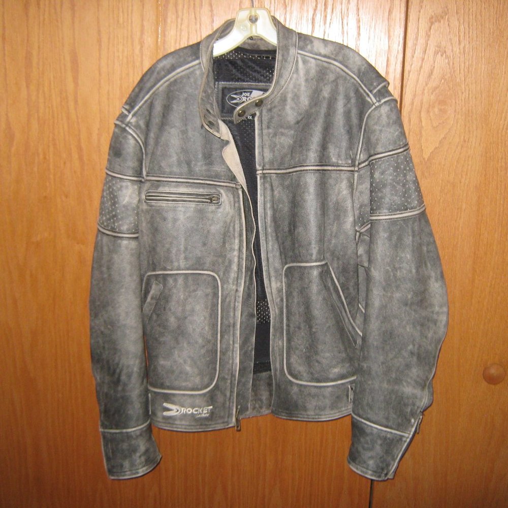 Joe Rocket Leather Motorcycle jacket Biker